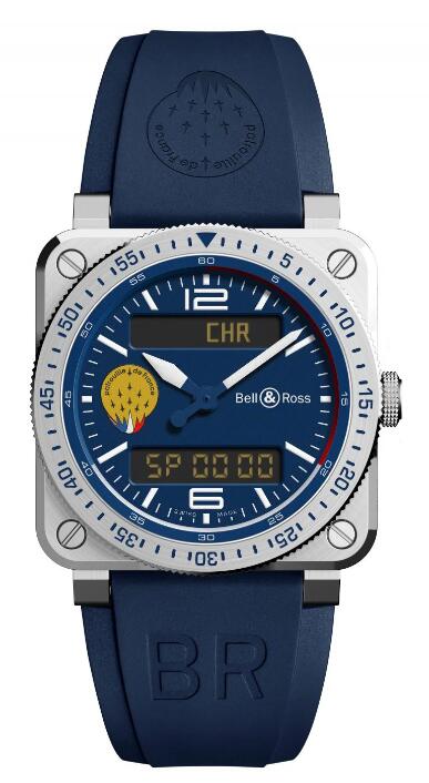 Bell & Ross BR 03 Type A Patrouille de France BR03AD-BBR-ST/SRB Replica Watch